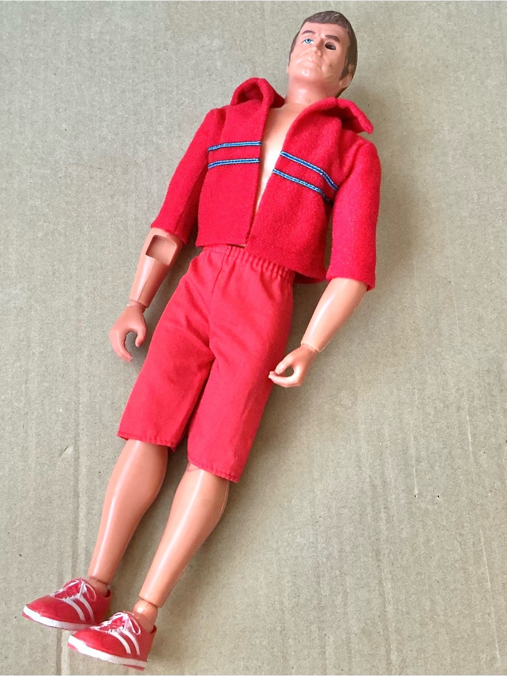 Six million dollar man doll action figure Steve Austin redressed 1975 Vtg READ!!